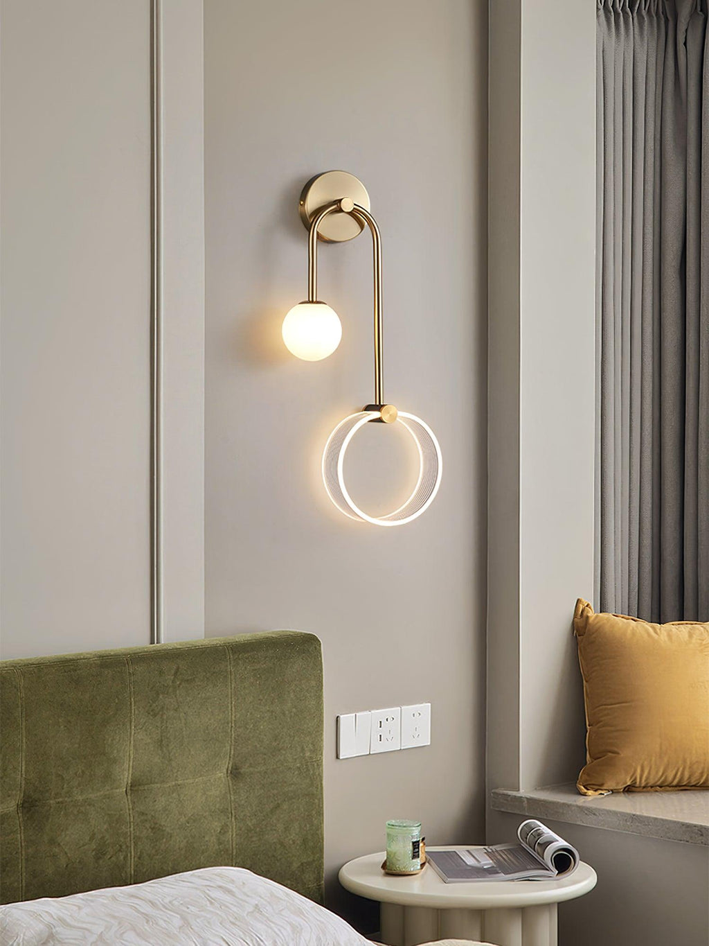 Olivane Glass Wall Lamp-Moonnatur