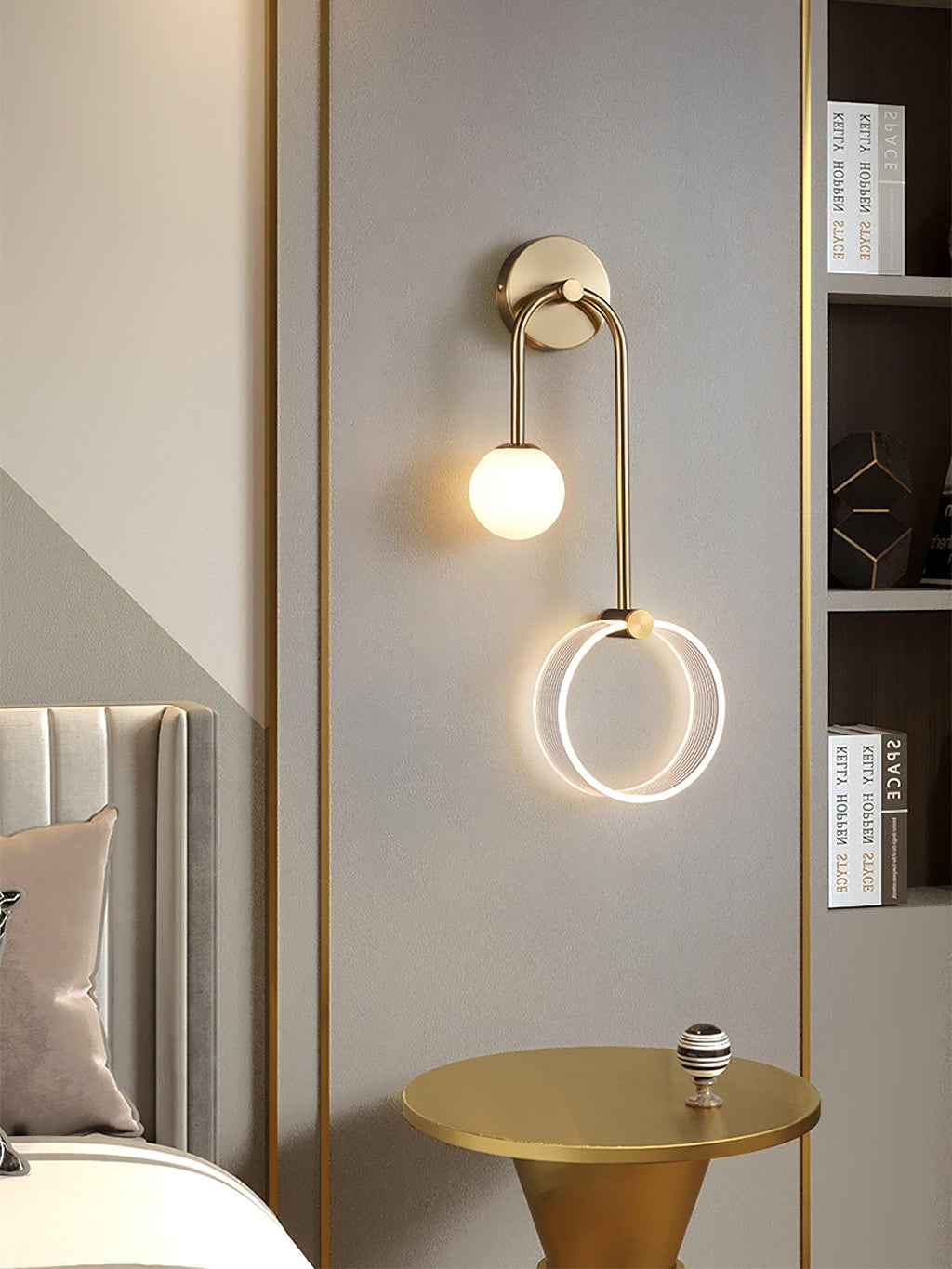 Olivane Glass Wall Lamp-Moonnatur