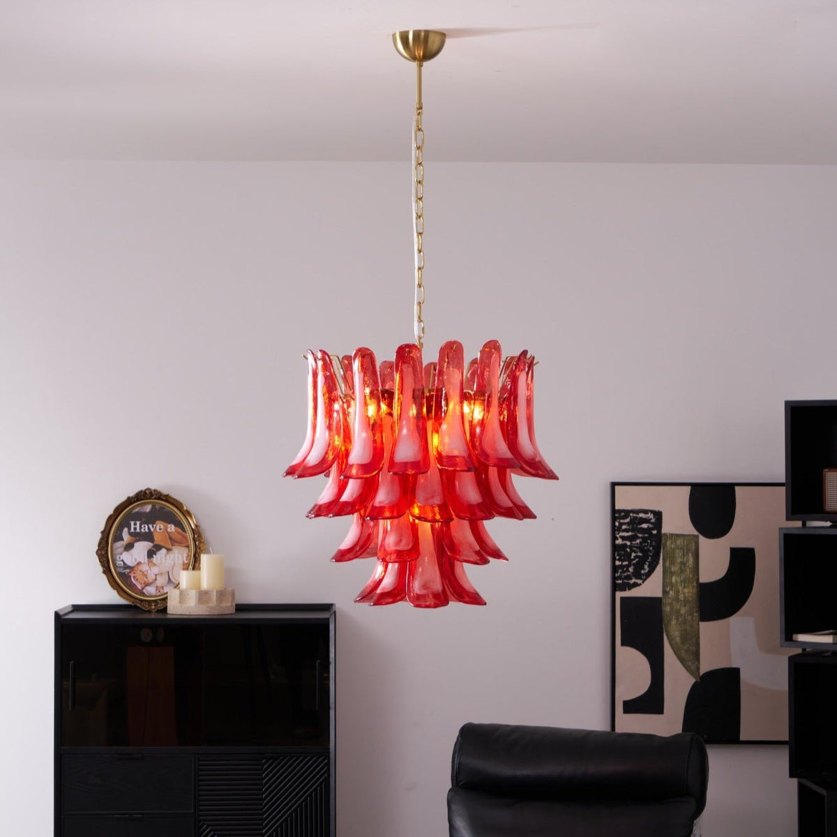 Kilvenfield Glass Chandelier-Moonnatur