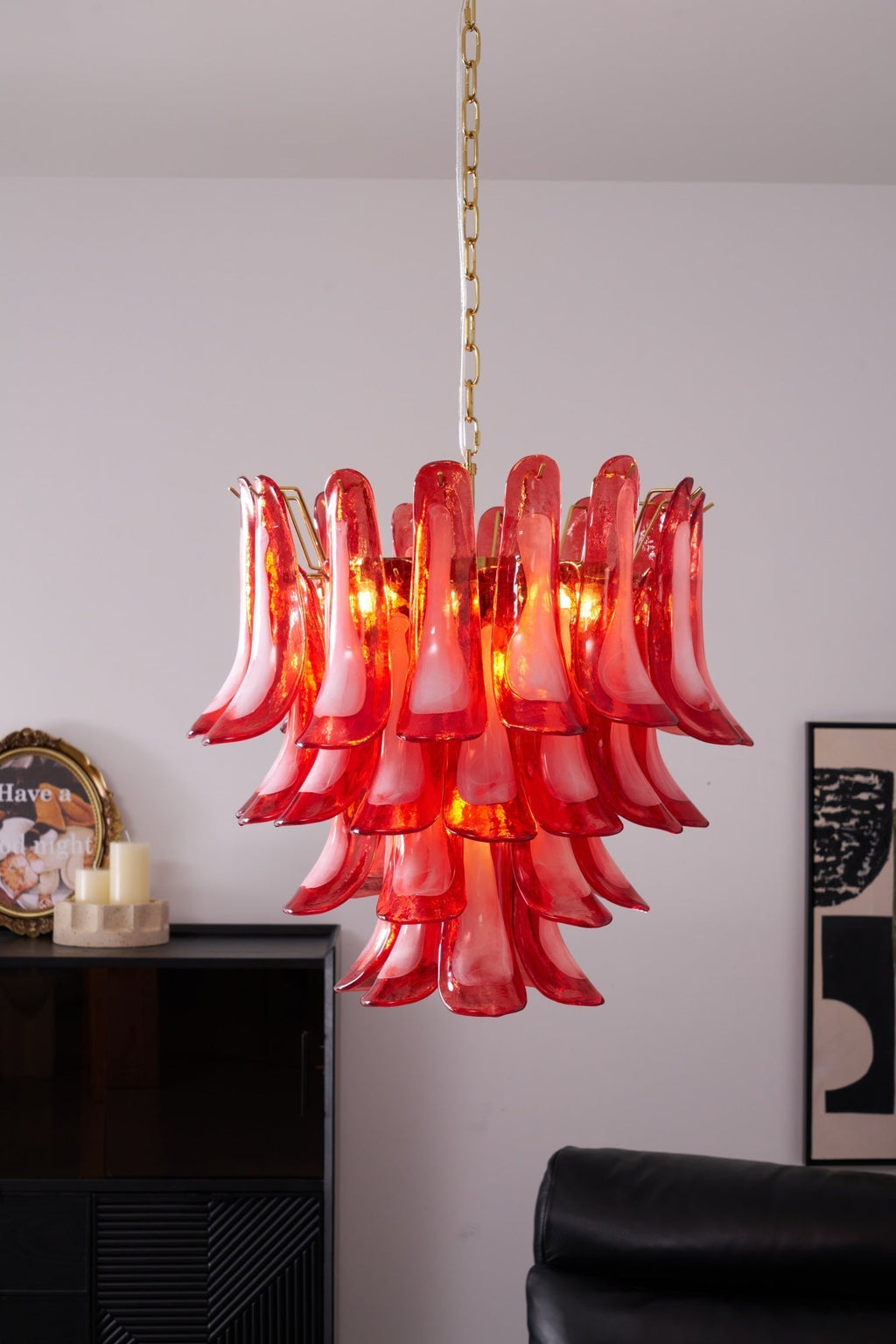 Kilvenfield Glass Chandelier-Moonnatur