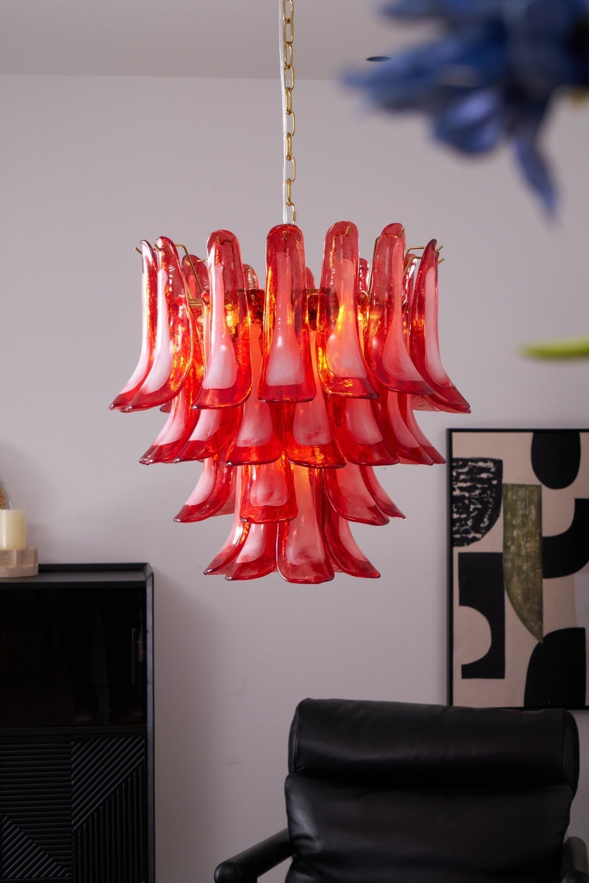 Kilvenfield Glass Chandelier-Moonnatur