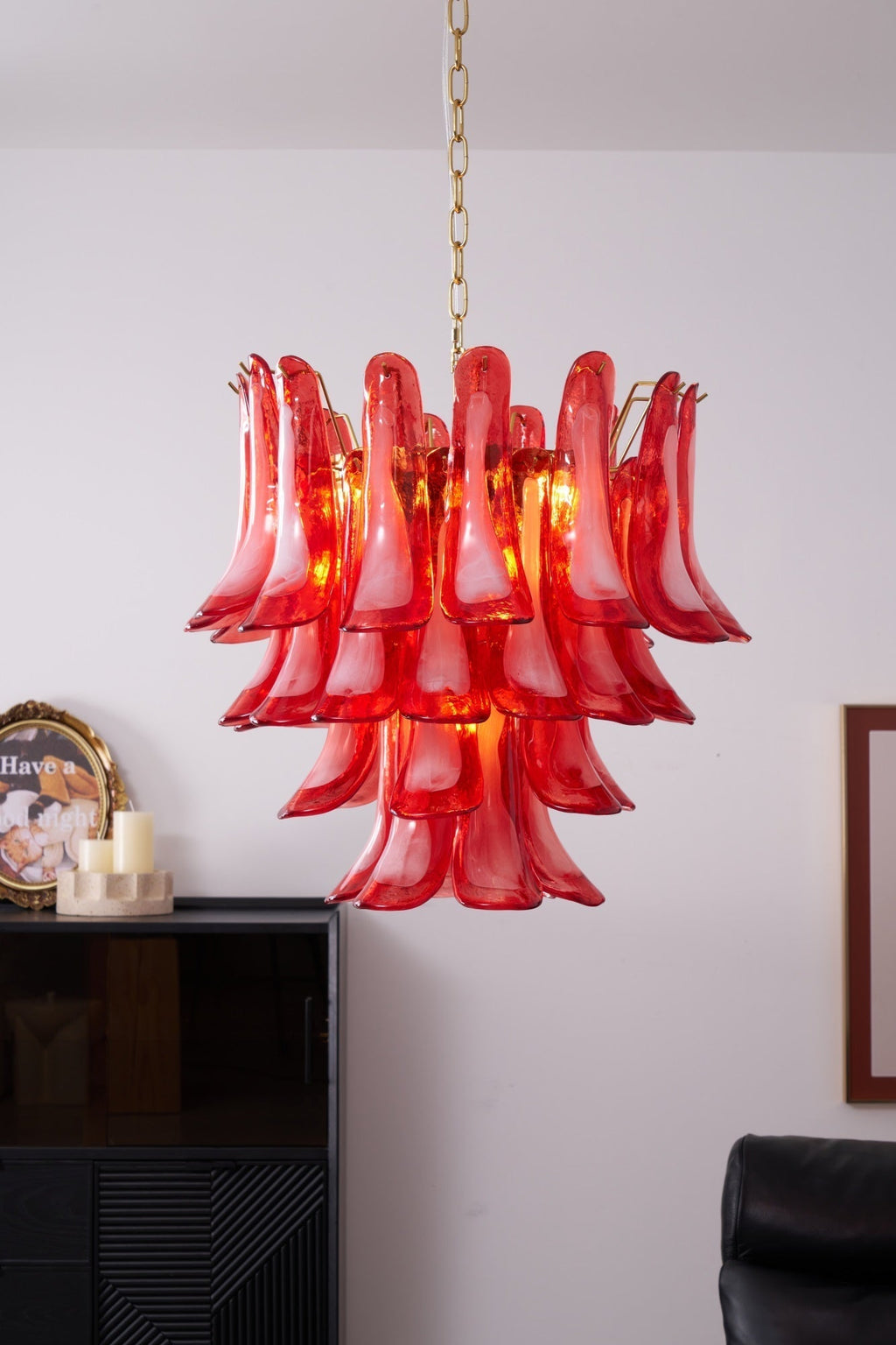 Kilvenfield Glass Chandelier-Moonnatur