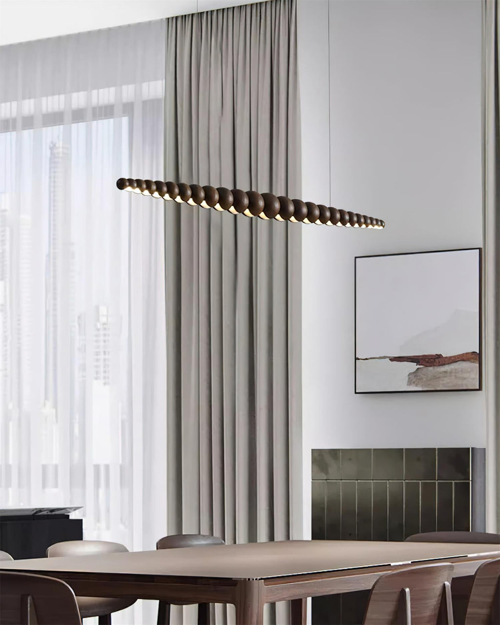 Rardenora Wood Chandelier-Moonnatur