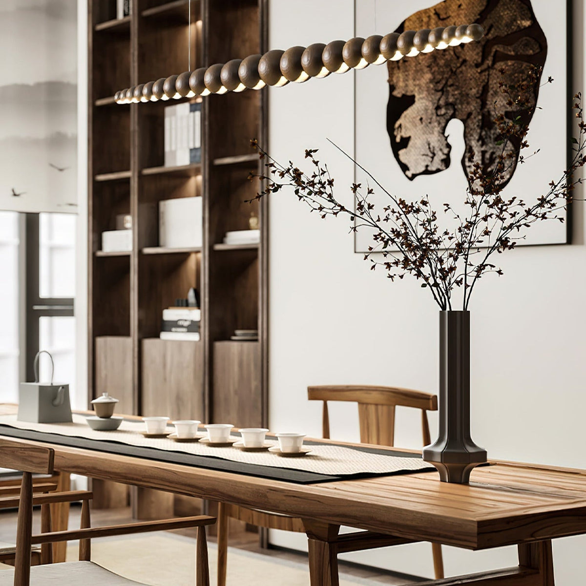 Renverley Wood Pendant Light-Moonnatur