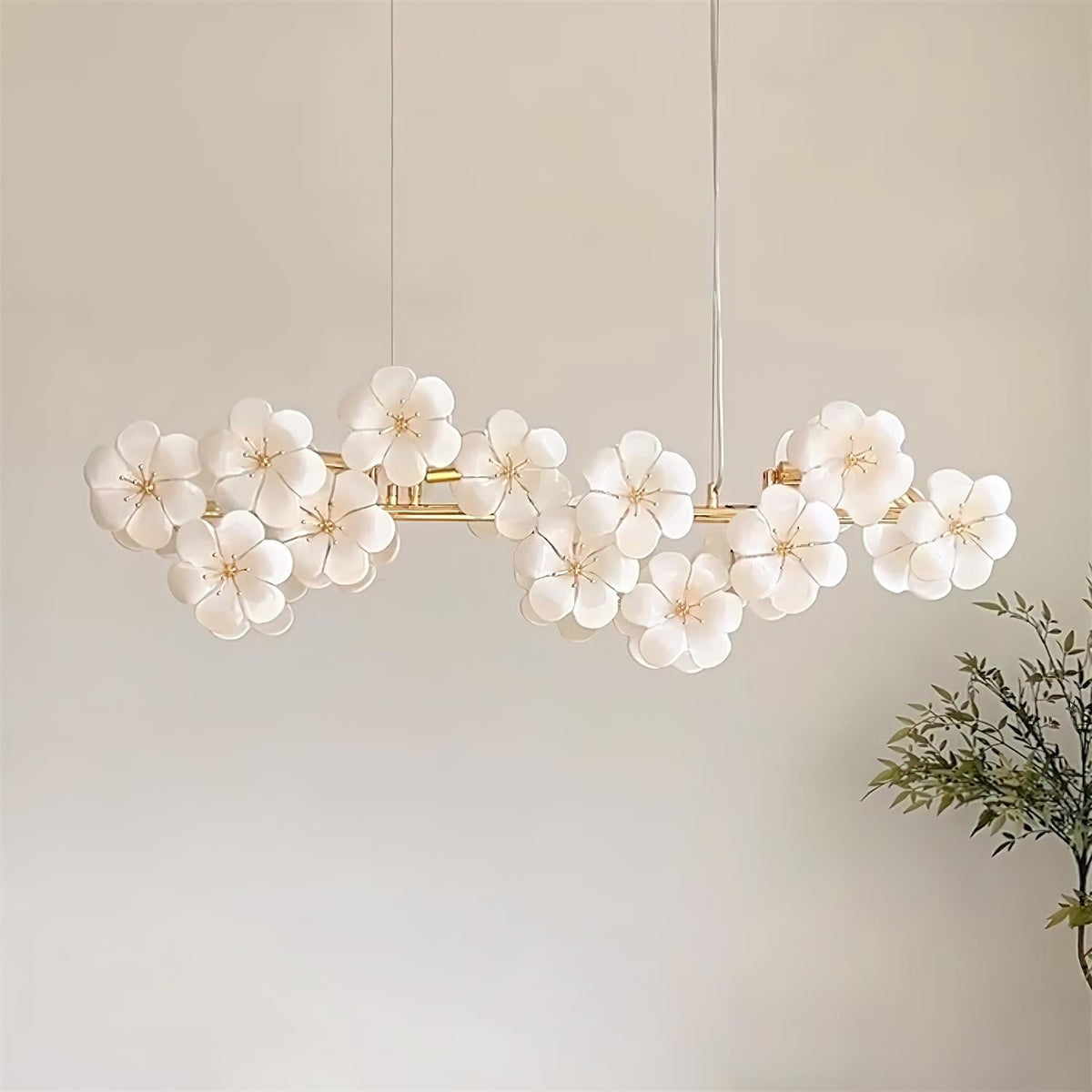 Erlenevia Glass Chandelier-Moonnatur