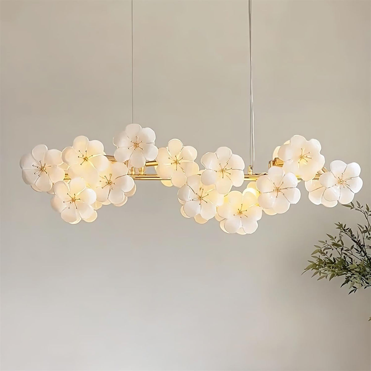 Erlenevia Glass Chandelier-Moonnatur