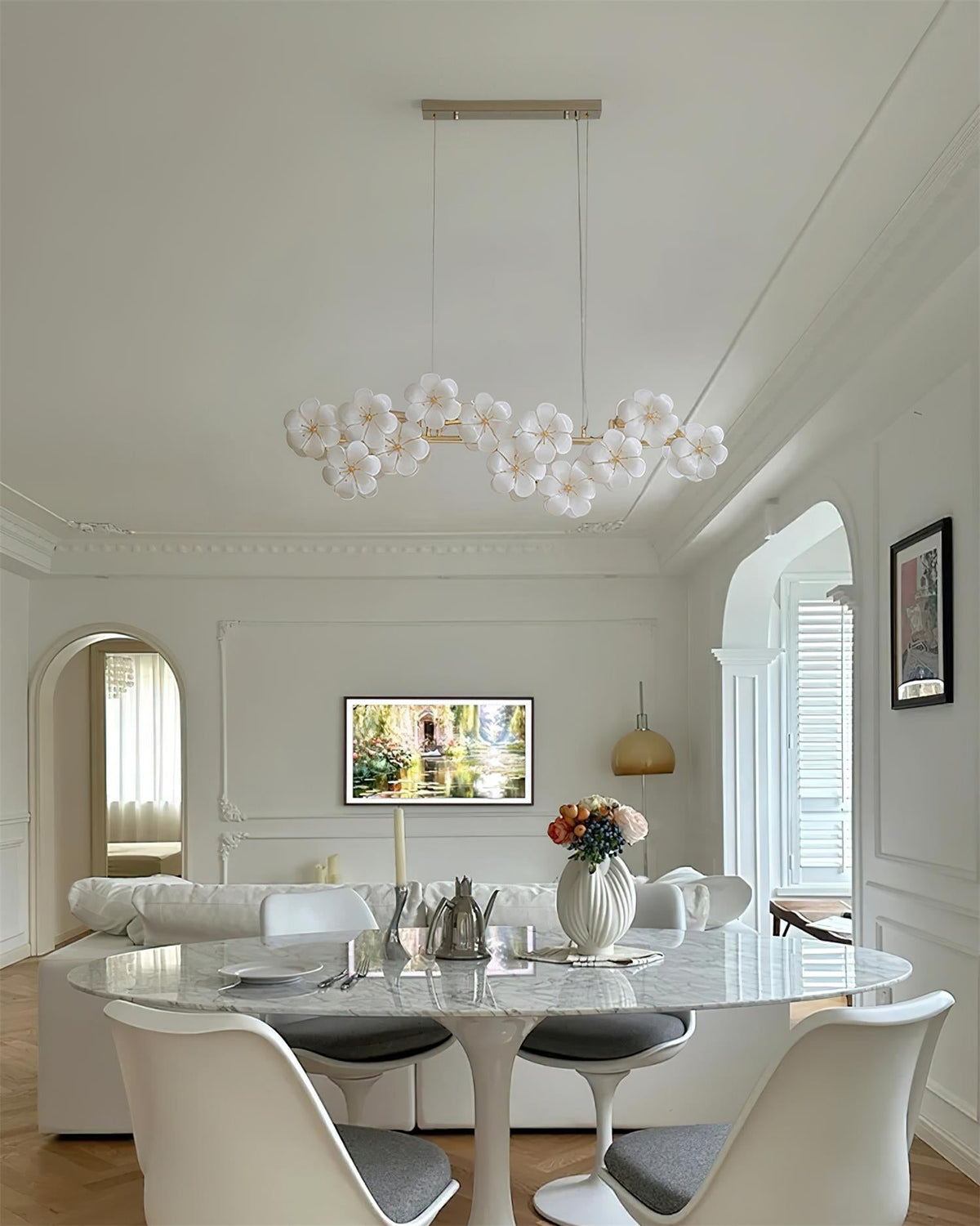 Erlenevia Glass Chandelier-Moonnatur