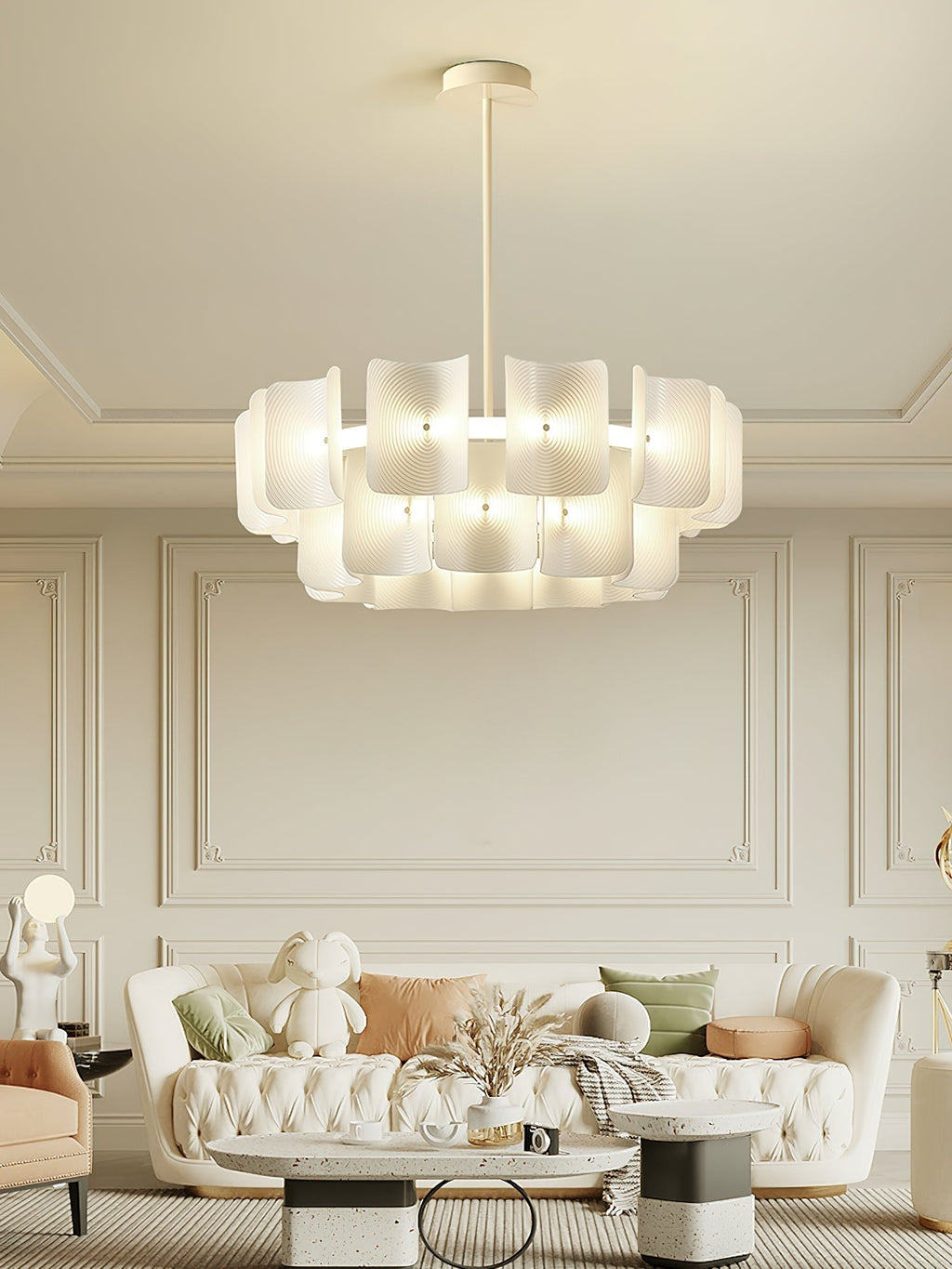 Ulenis Acrylic Chandelier-Moonnatur