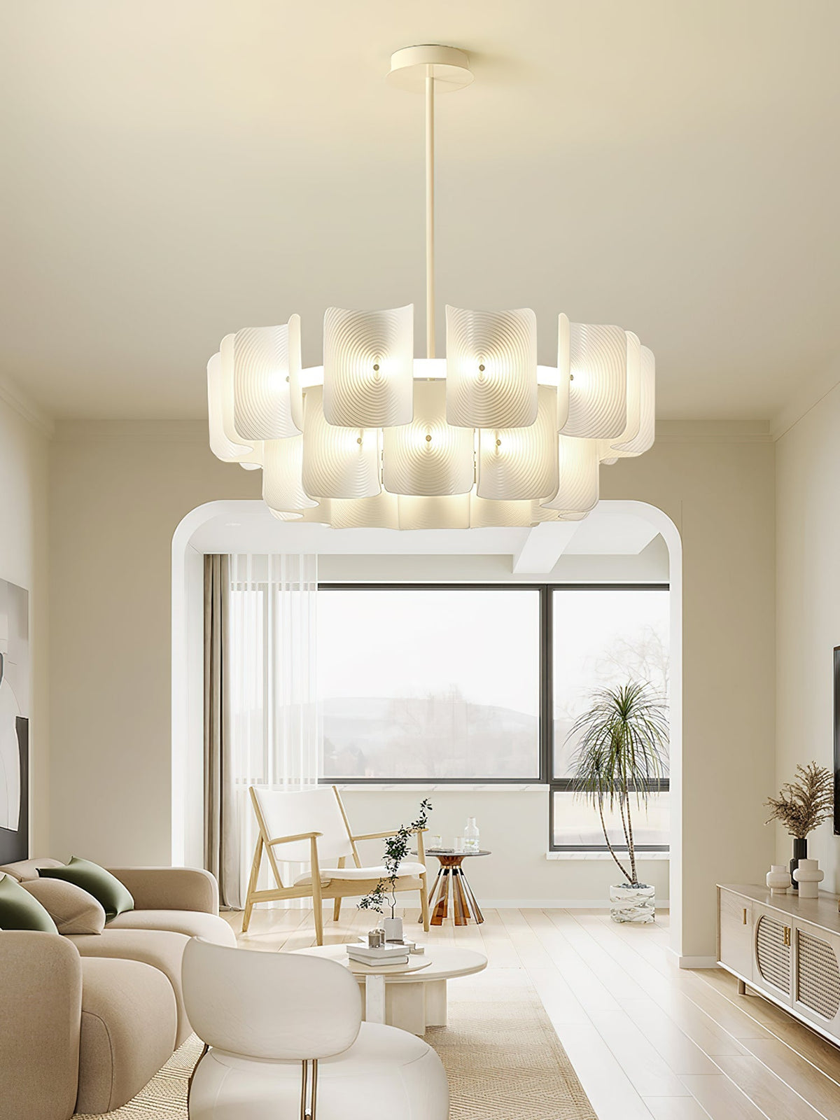 Ulenis Acrylic Chandelier-Moonnatur