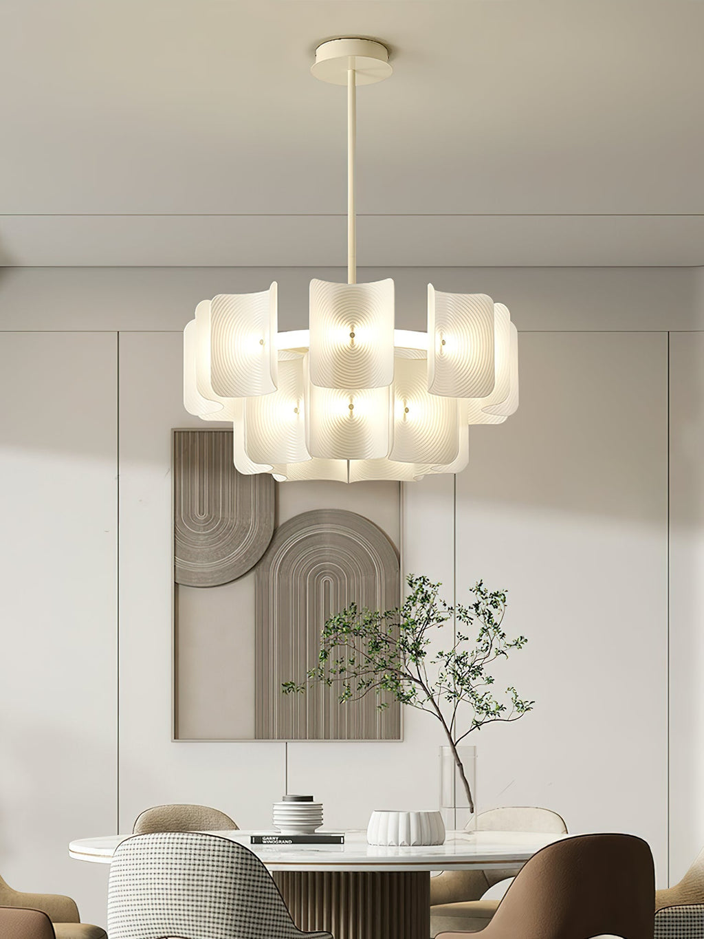 Ulenis Acrylic Chandelier-Moonnatur