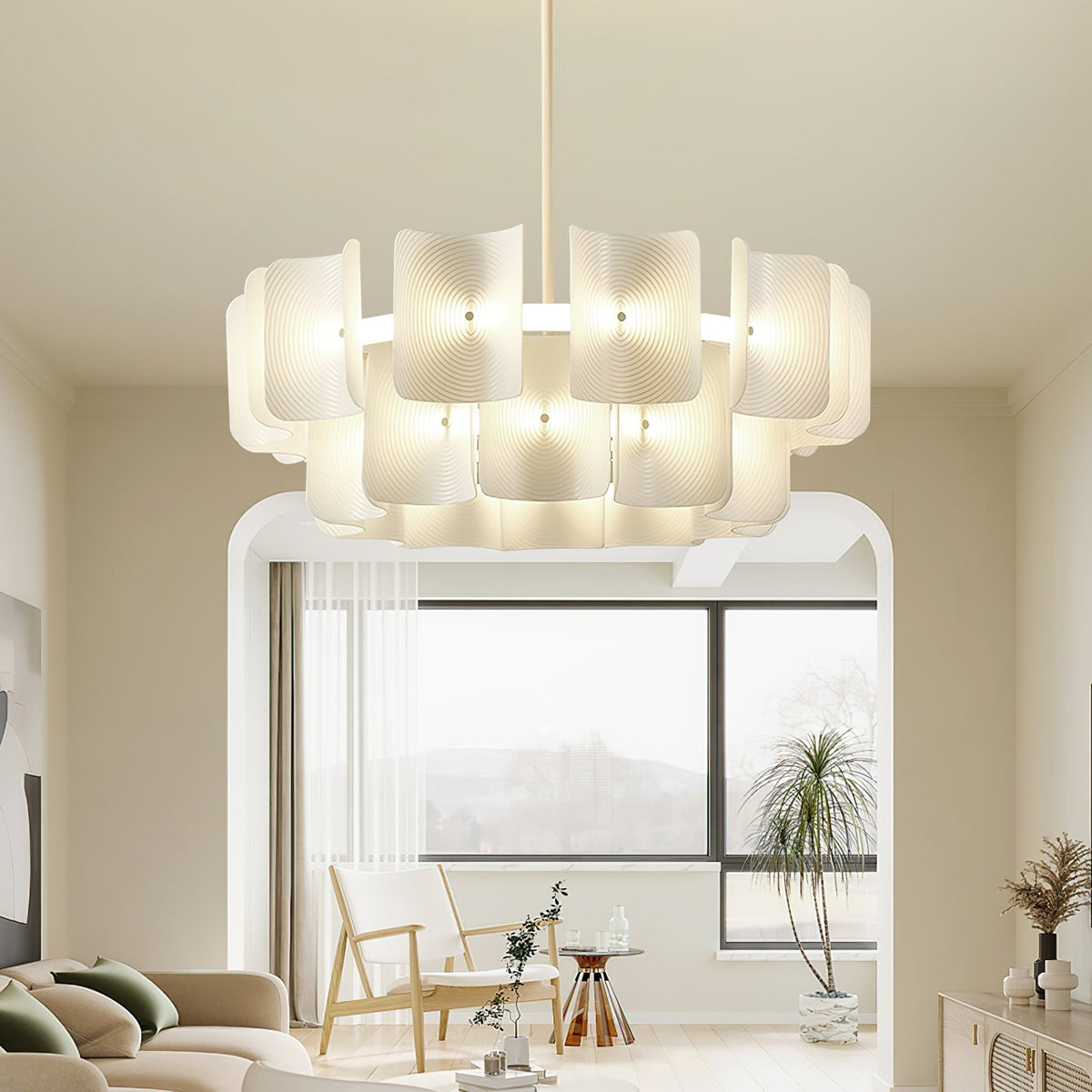Ulenis Acrylic Chandelier-Moonnatur