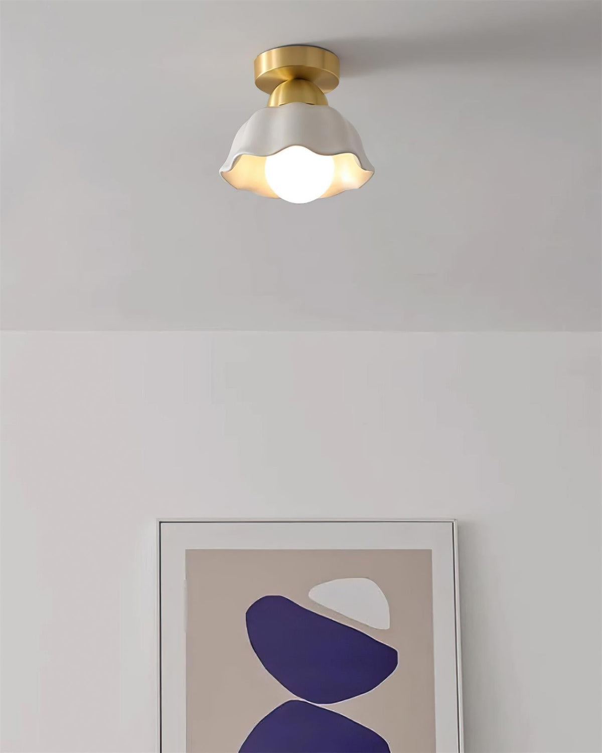 Selvenwood Ceramic Ceiling Light-Moonnatur