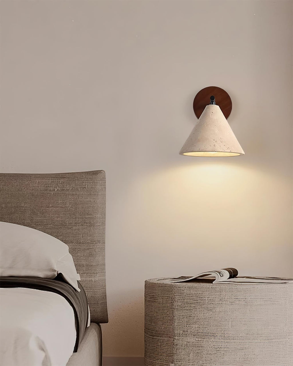 Brevenelle Travertine Wall Light-Moonnatur