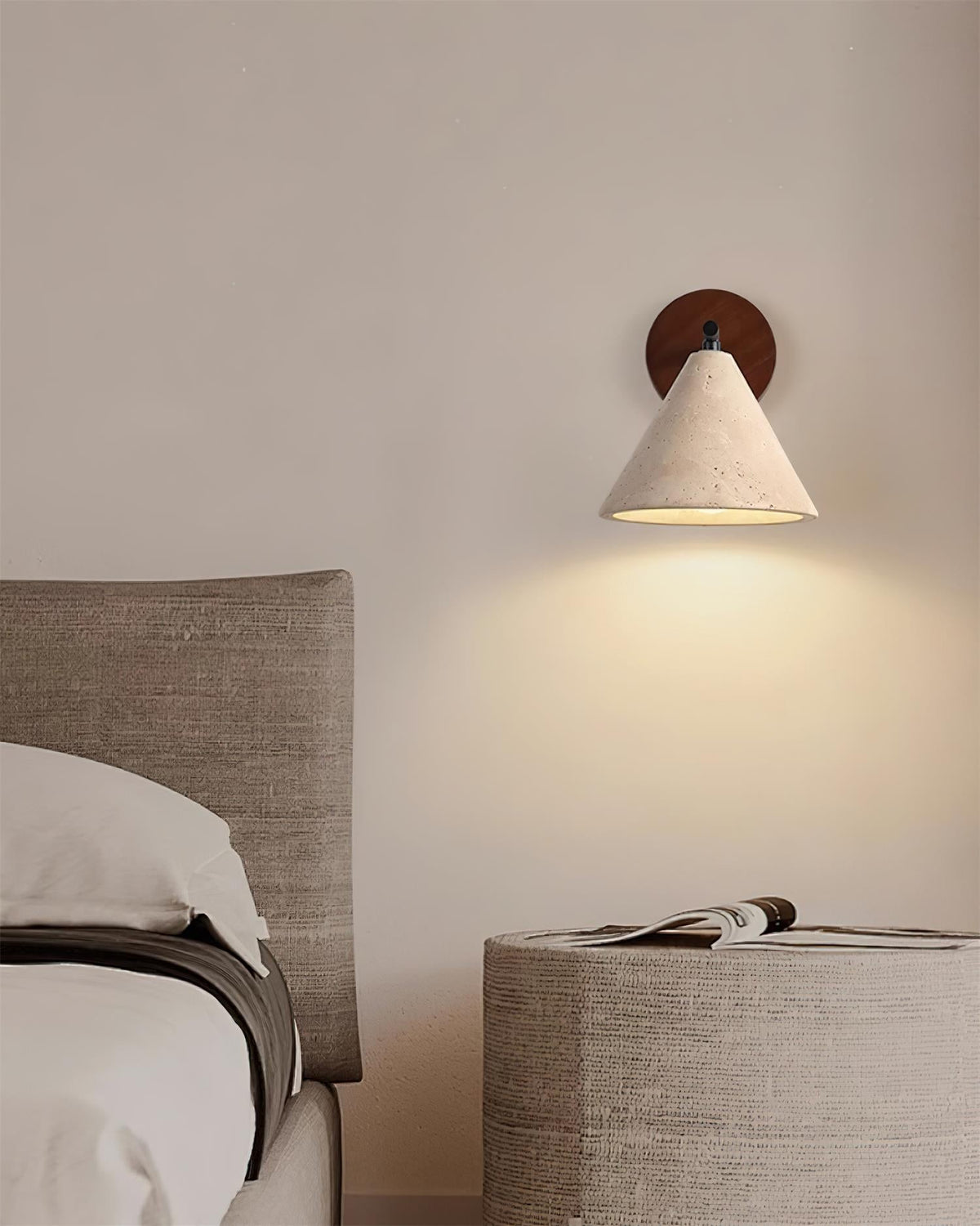Brevenelle Travertine Wall Light-Moonnatur