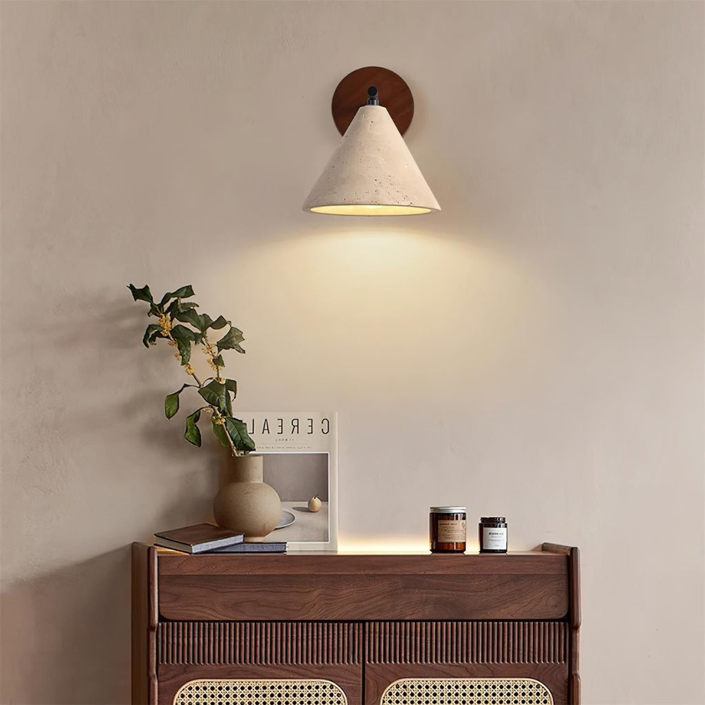 Brevenelle Travertine Wall Light-Moonnatur