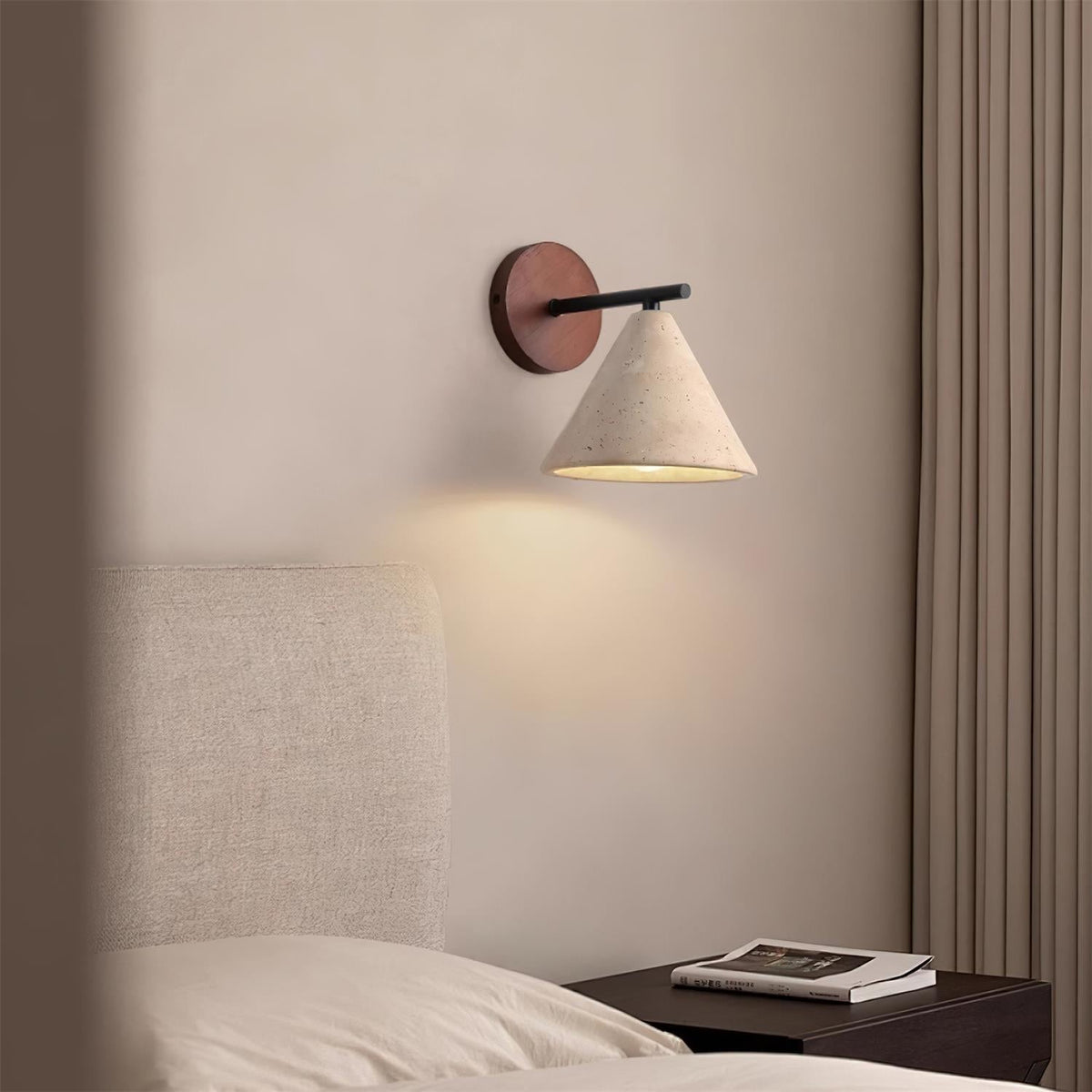 Brevenelle Travertine Wall Light-Moonnatur
