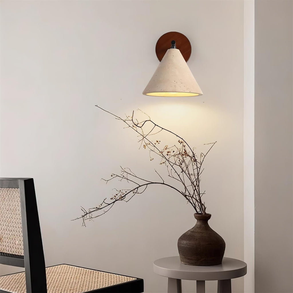 Brevenelle Travertine Wall Light-Moonnatur