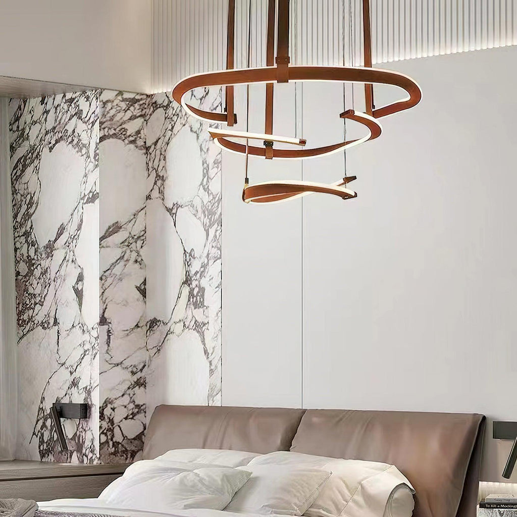 Berelcove Artificial Leather Chandelier-Moonnatur