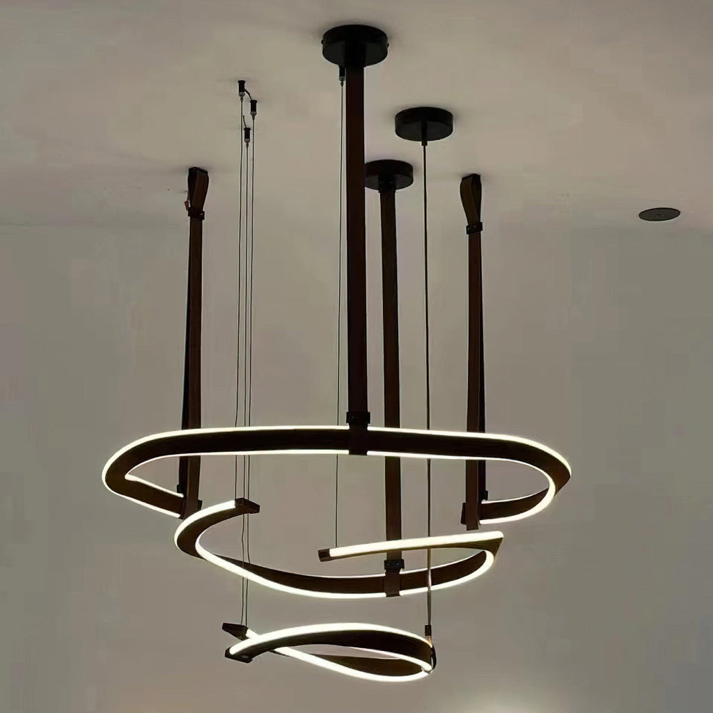 Berelcove Artificial Leather Chandelier-Moonnatur