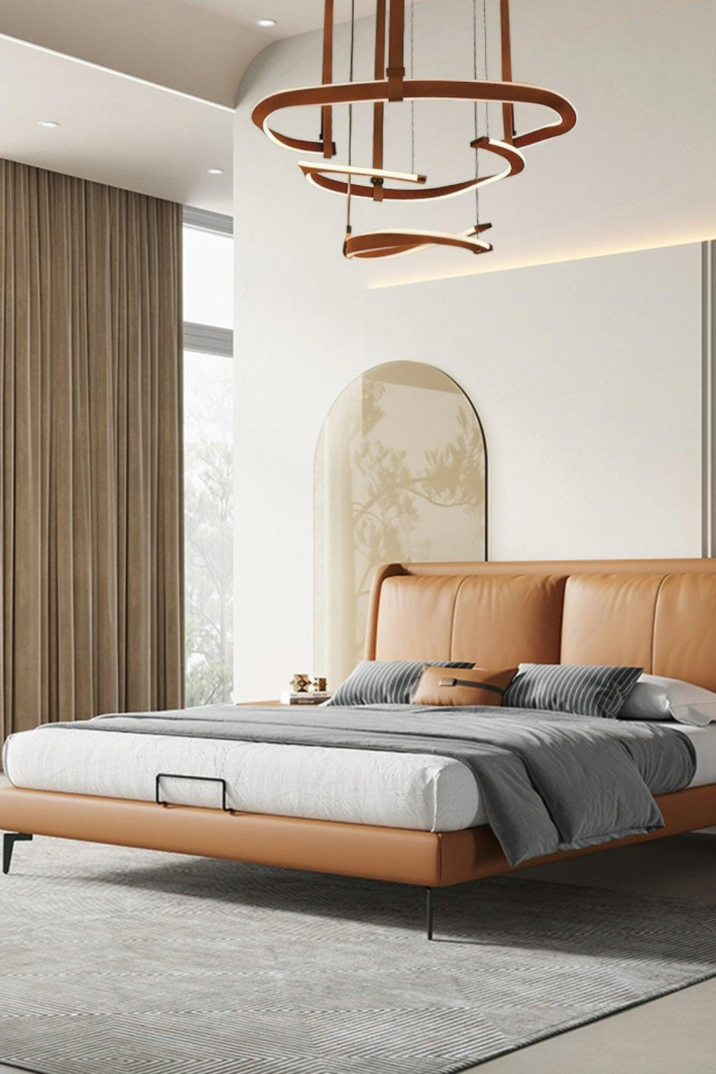 Berelcove Artificial Leather Chandelier-Moonnatur