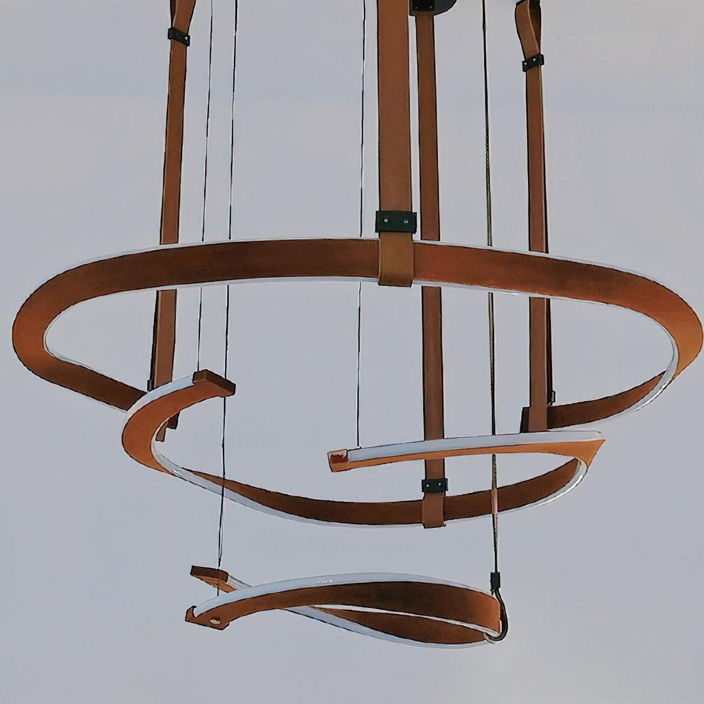 Berelcove Artificial Leather Chandelier-Moonnatur