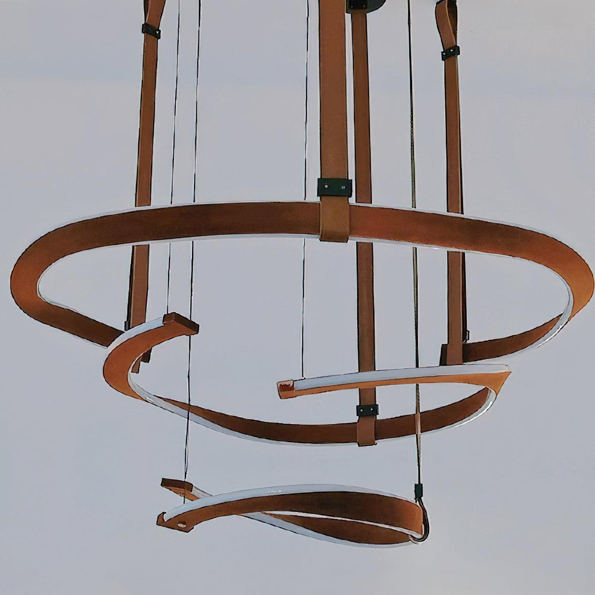 Berelcove Artificial Leather Chandelier-Moonnatur