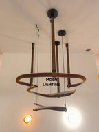 Berelcove Artificial Leather Chandelier-Moonnatur