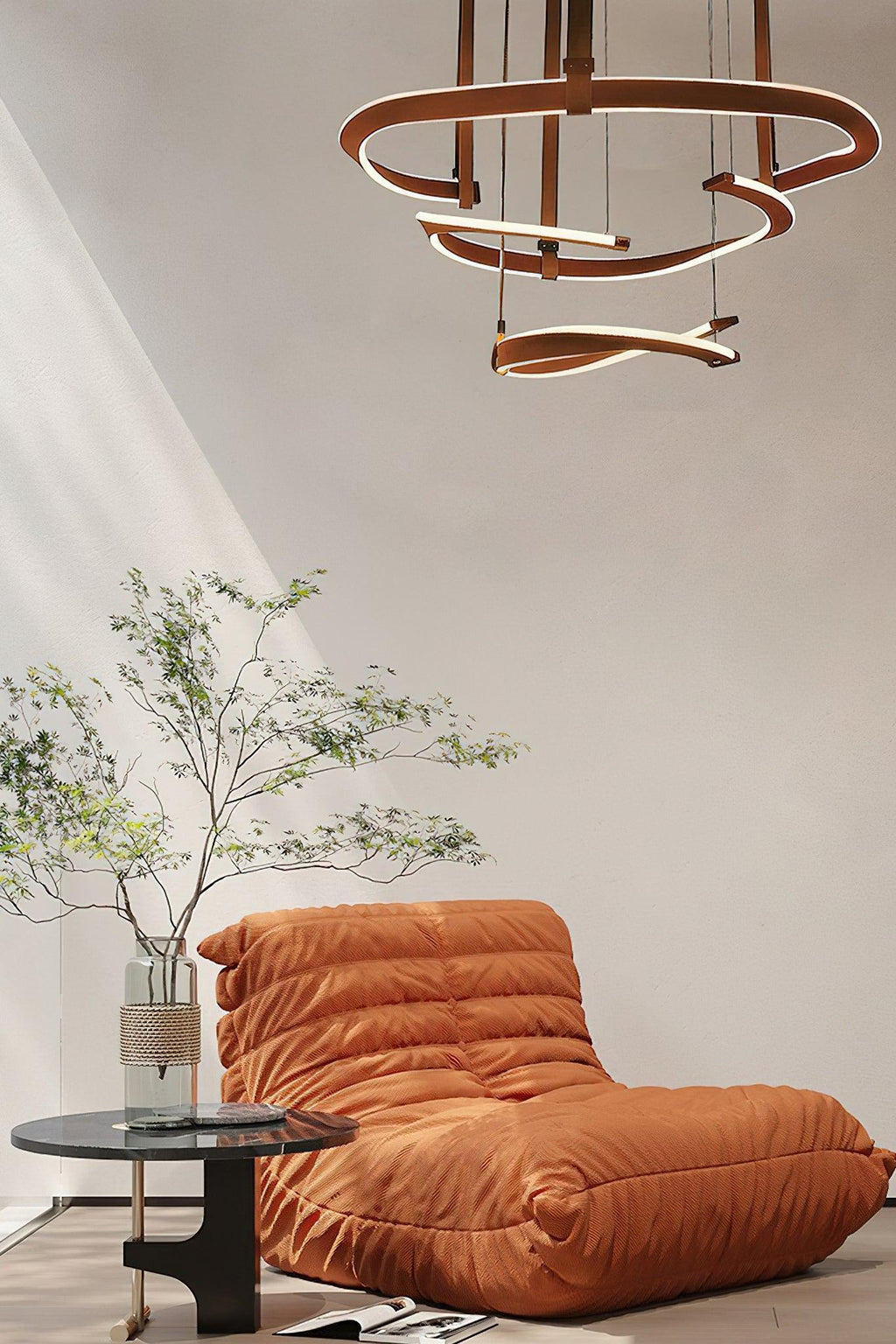Berelcove Artificial Leather Chandelier-Moonnatur