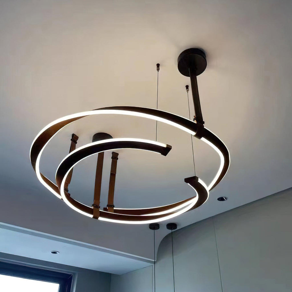 Berelcove Artificial Leather Chandelier-Moonnatur