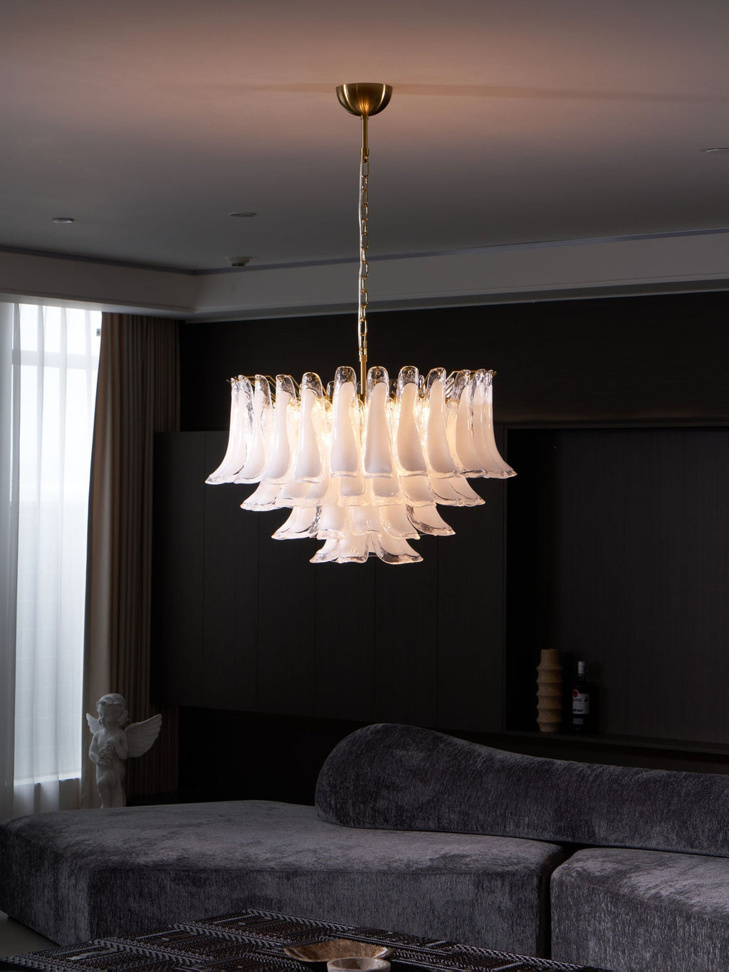 Langrencove Glass Chandelier-Moonnatur
