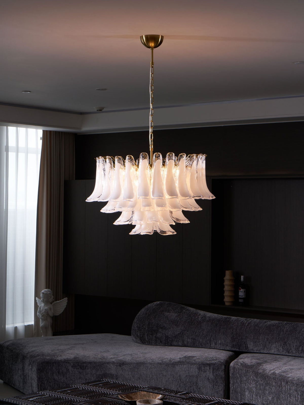 Langrencove Glass Chandelier-Moonnatur
