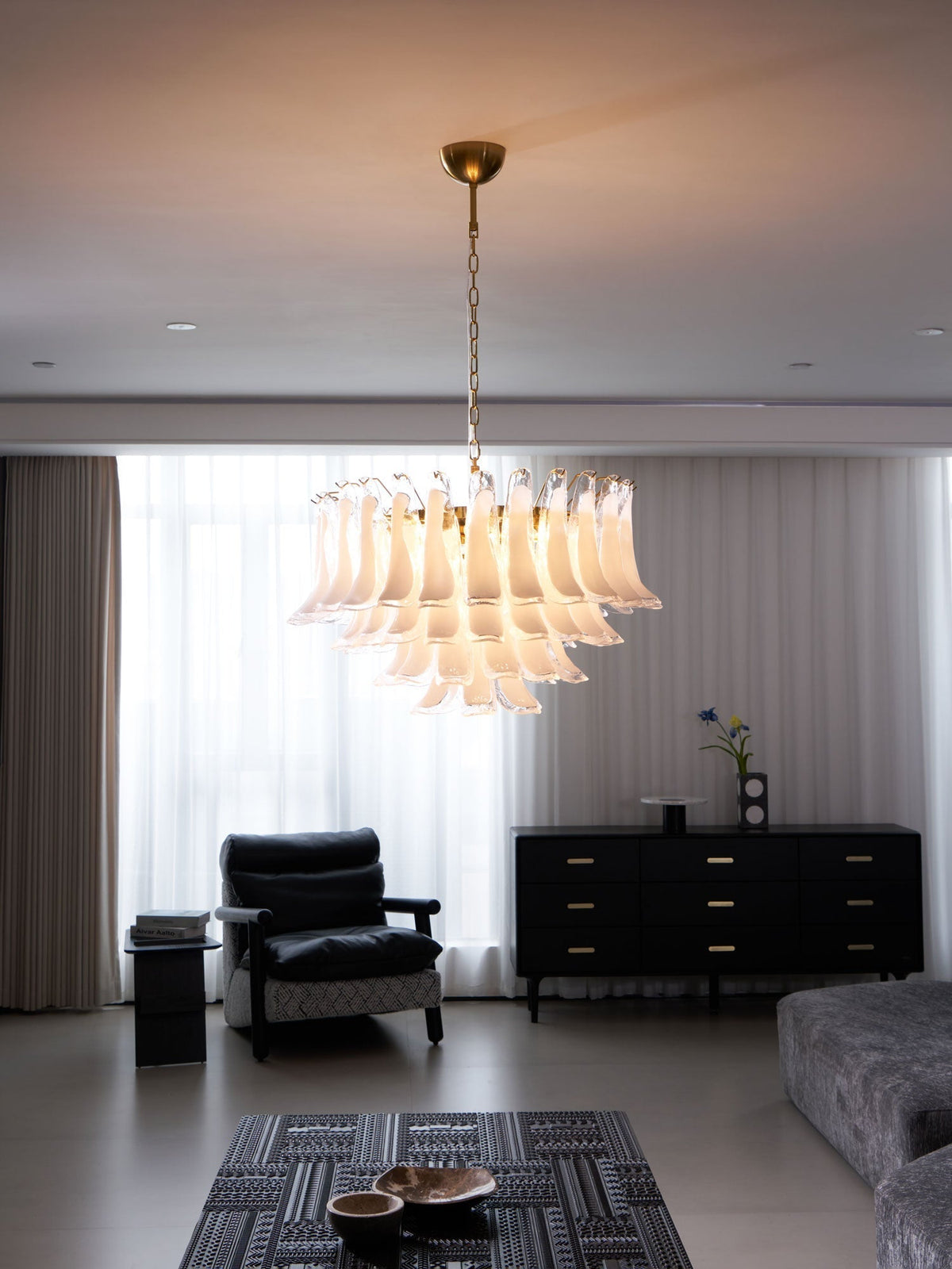 Langrencove Glass Chandelier-Moonnatur