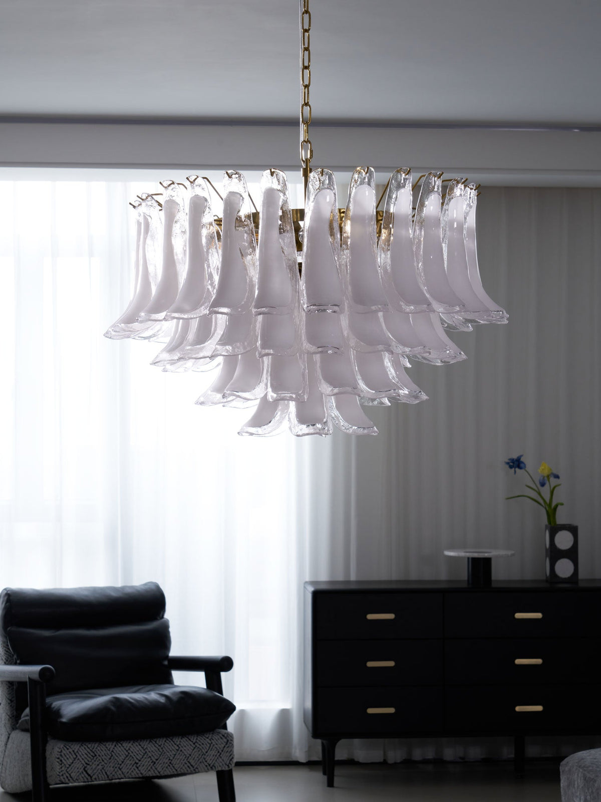 Langrencove Glass Chandelier-Moonnatur