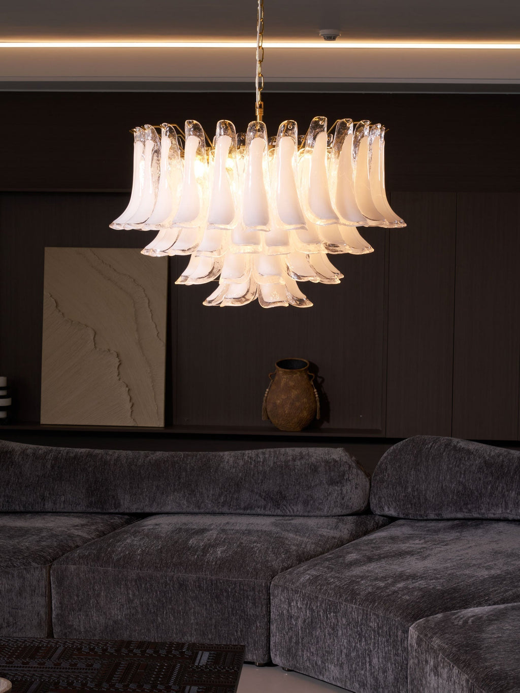 Langrencove Glass Chandelier-Moonnatur