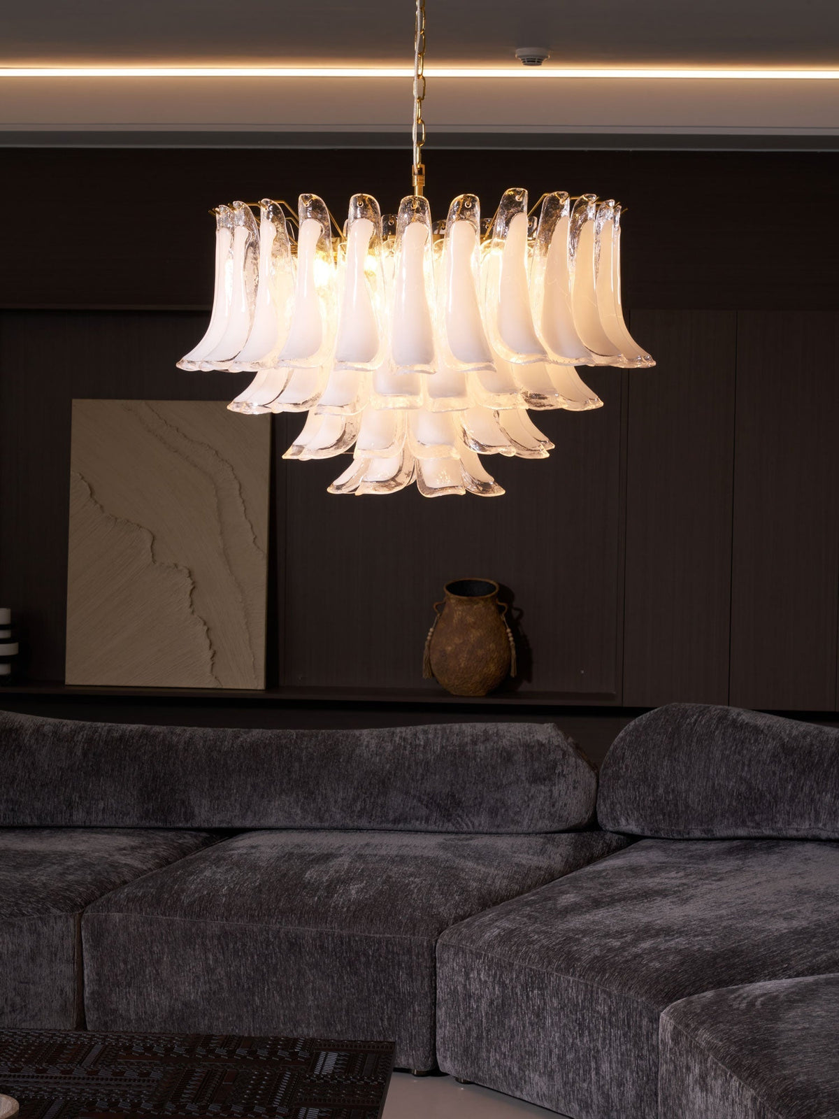 Langrencove Glass Chandelier-Moonnatur