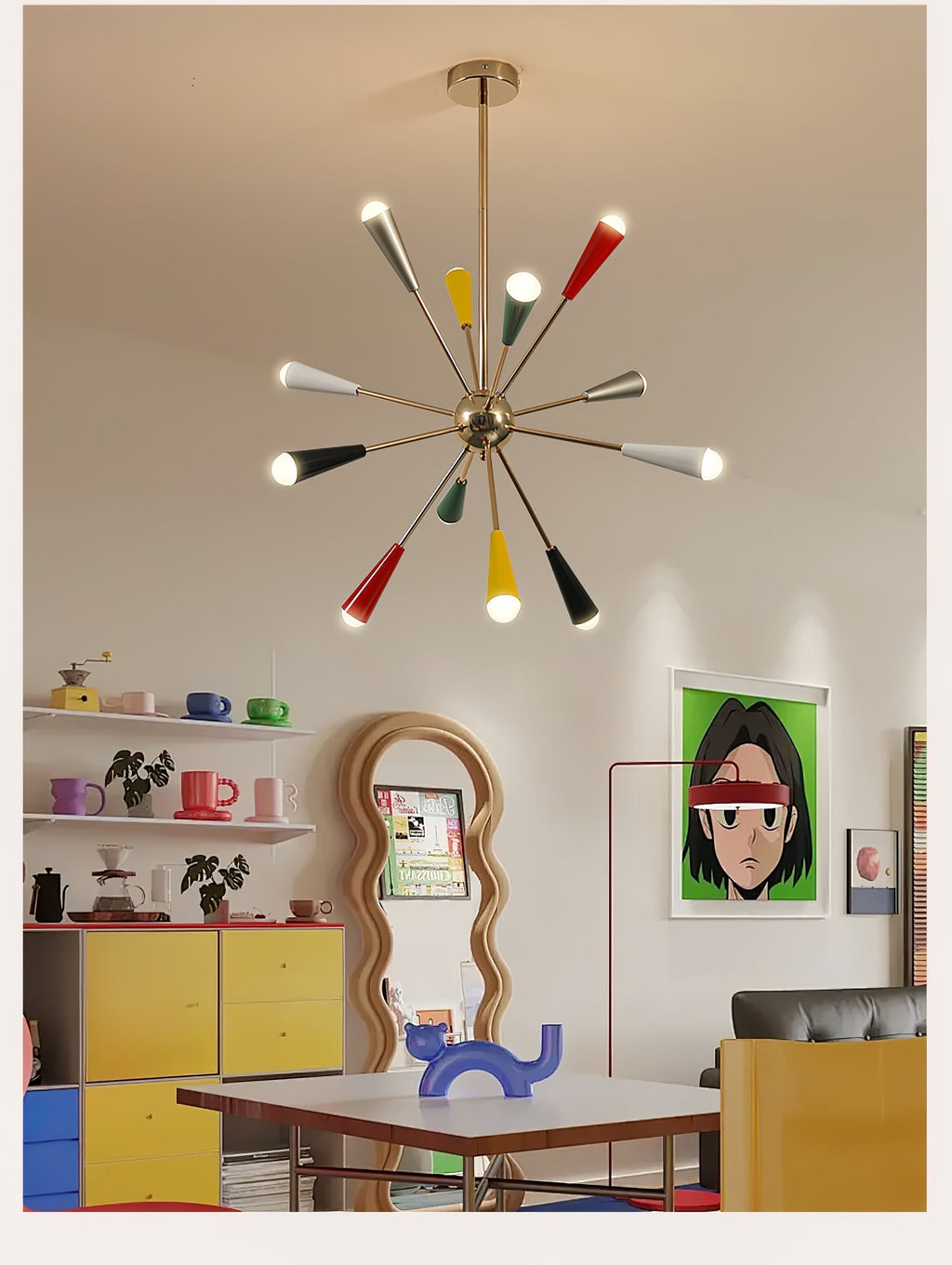 Islenevia Glass Chandelier-Moonnatur
