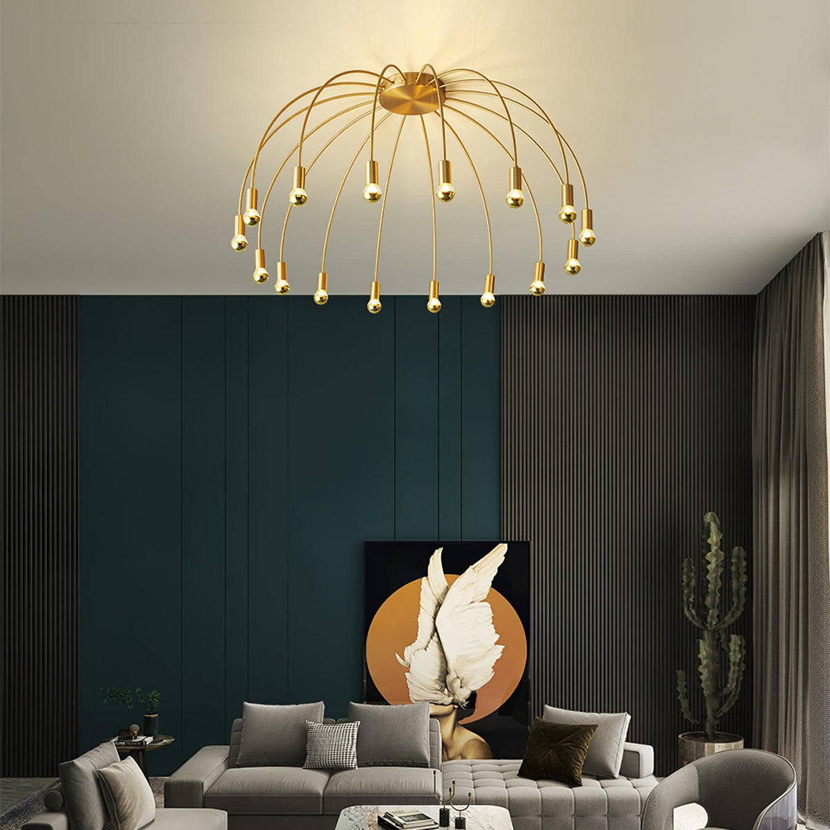 Wilvenwood Glass Ceiling Light-Moonnatur