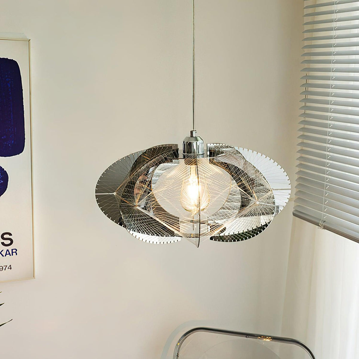 Elrenora Stainless Steel Pendant Light-Moonnatur