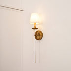 Ashenlynne Fabric Wall Light-Moonnatur