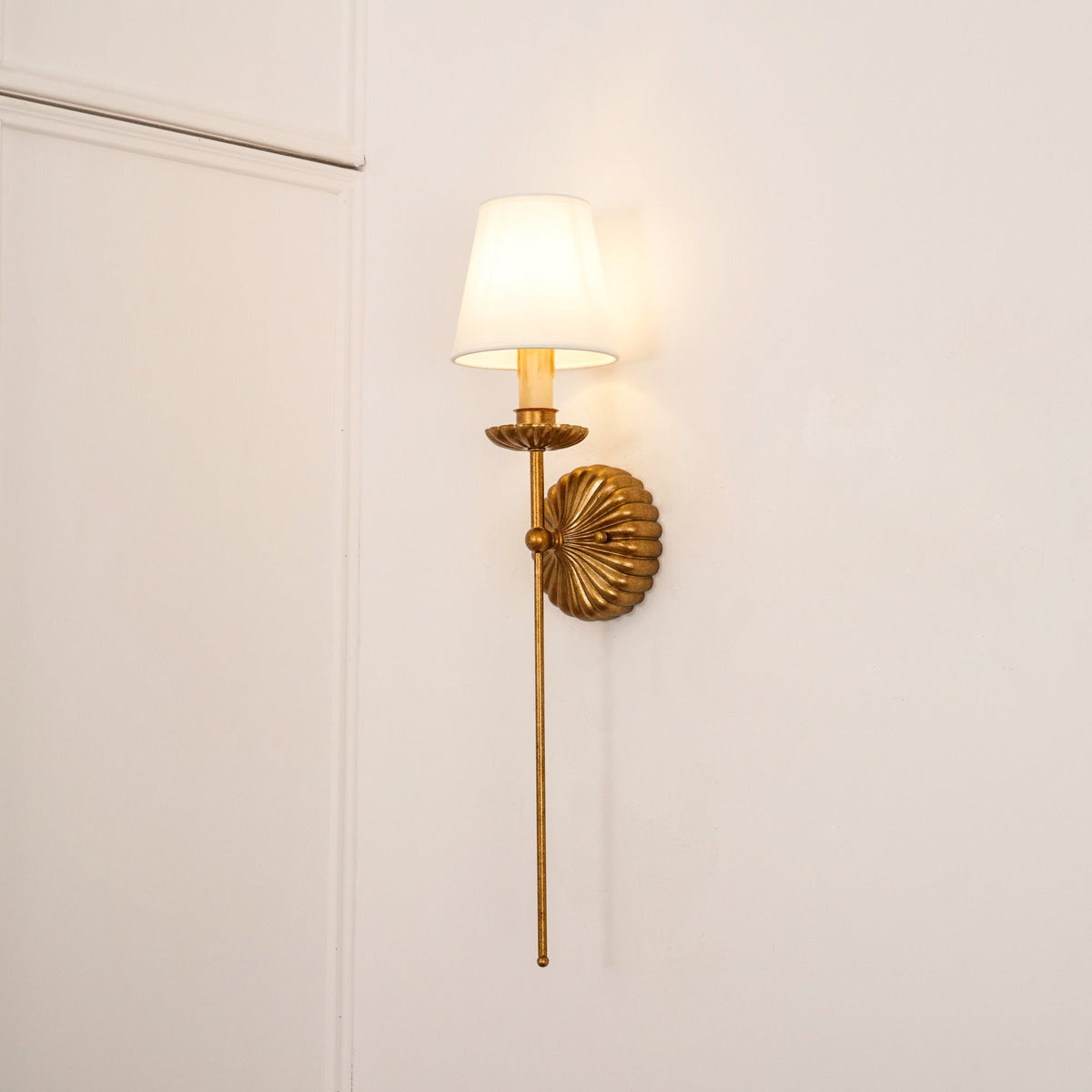 Ashenlynne Fabric Wall Light-Moonnatur