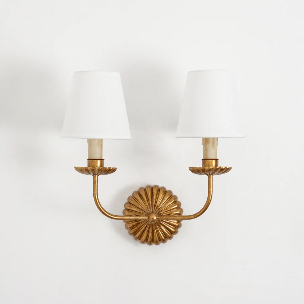 Ashenlynne Fabric Wall Light-Moonnatur