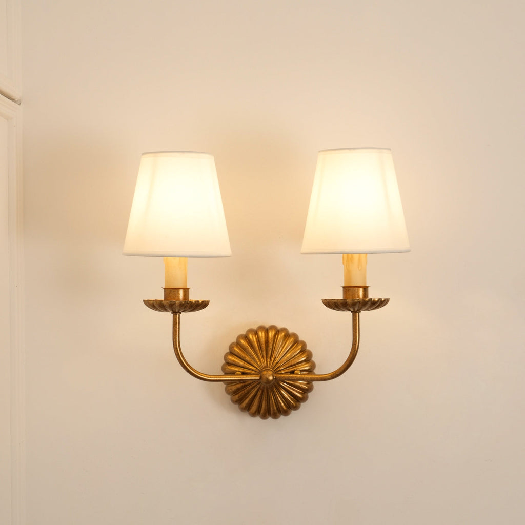 Ashenlynne Fabric Wall Light-Moonnatur