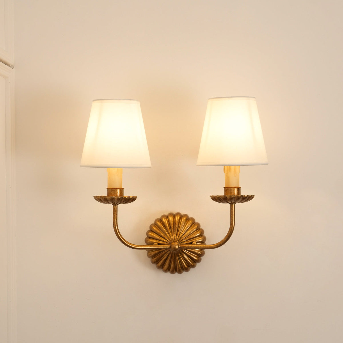 Ashenlynne Fabric Wall Light-Moonnatur