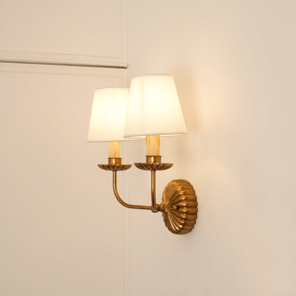 Ashenlynne Fabric Wall Light-Moonnatur