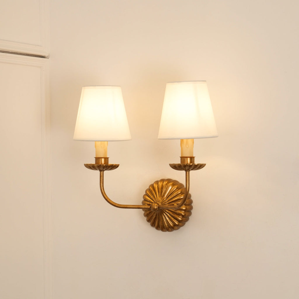 Ashenlynne Fabric Wall Light-Moonnatur