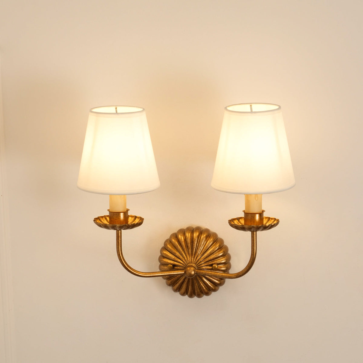 Ashenlynne Fabric Wall Light-Moonnatur