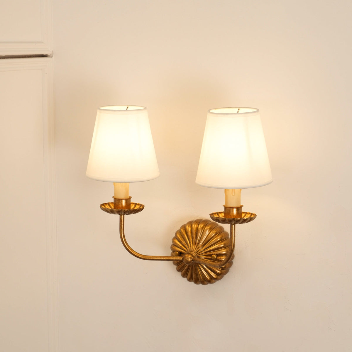 Ashenlynne Fabric Wall Light-Moonnatur