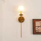 Ashenlynne Fabric Wall Light-Moonnatur
