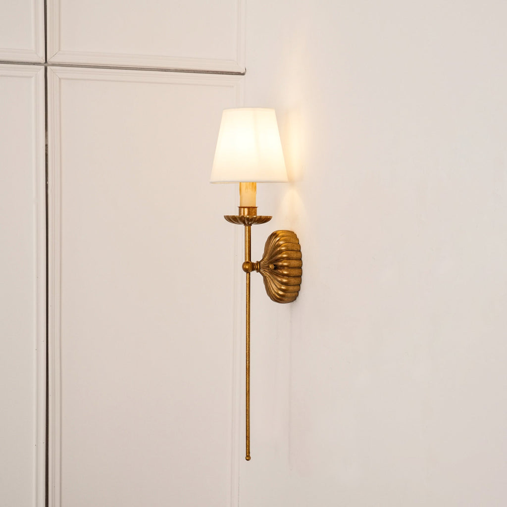 Ashenlynne Fabric Wall Light-Moonnatur