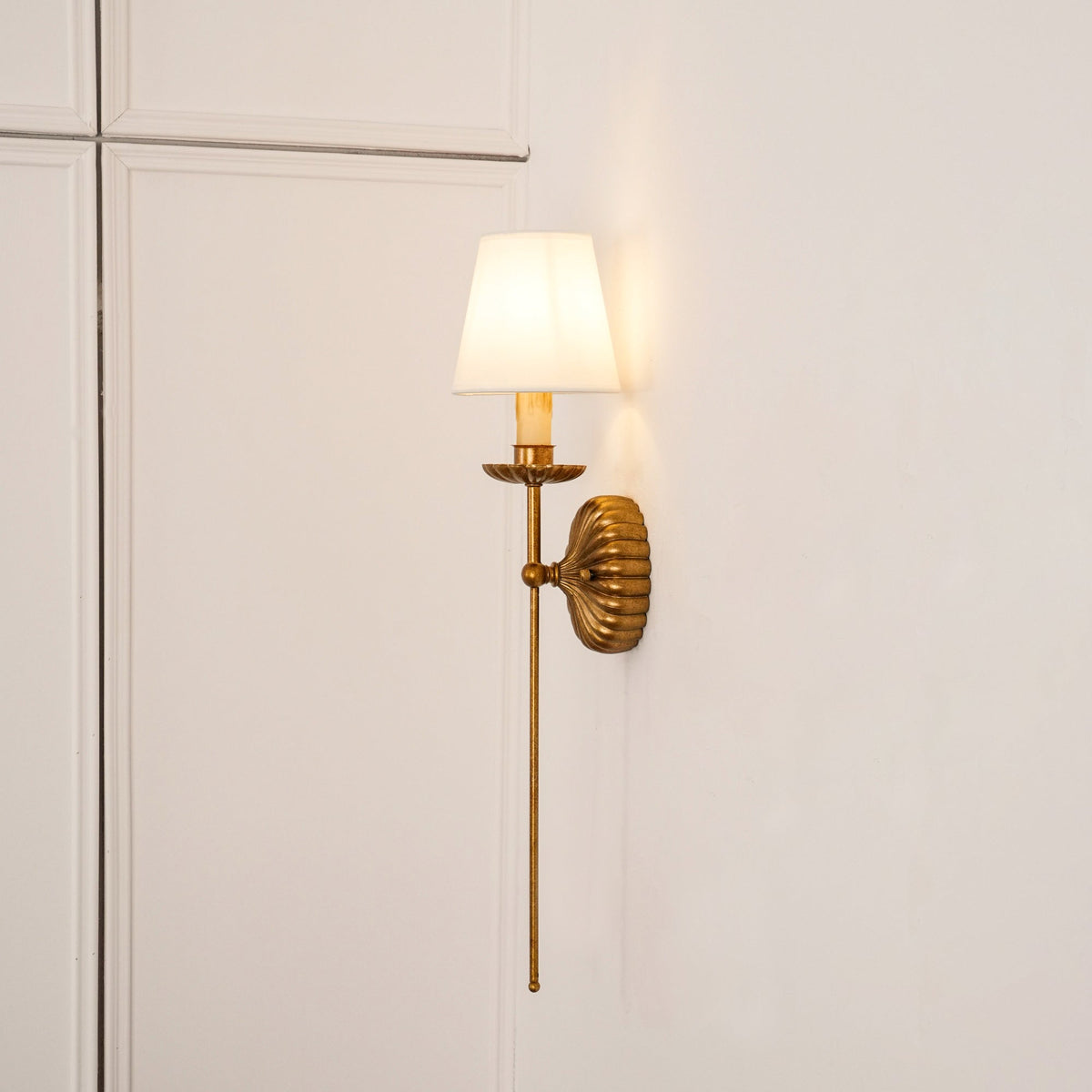 Ashenlynne Fabric Wall Light-Moonnatur